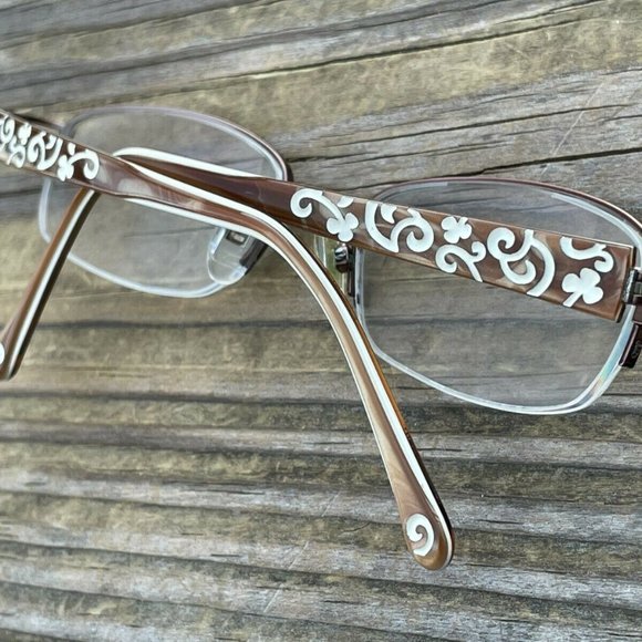 La Scala Women Eyeglasses Frame Handmade Glasses Brown Frame 51[]18 135 main image 11